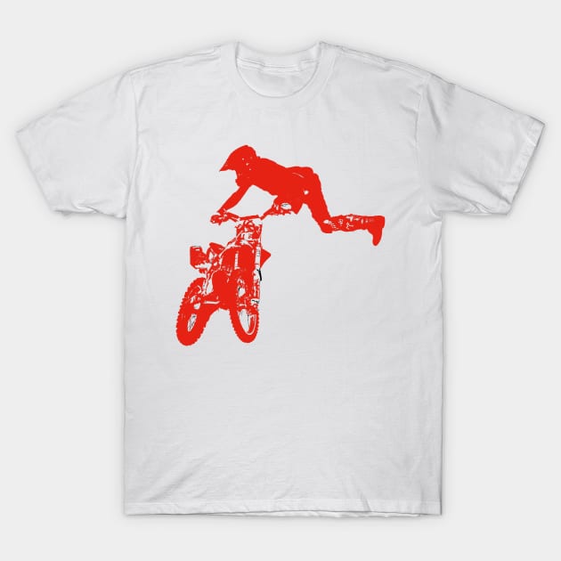 motocross big air freestyle T-Shirt by rickylabellevie